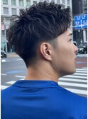仙台 アップバングビジネススタイル ツーブロック
