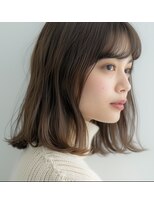 ルシードスタイル アウラ 松戸市五香(LUCIDO STYLE Aura)&nbsp;ミディアムスタイル【松戸・五香・白髪染め・カラー・髪質改善】