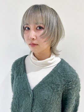 アルバム 池袋(ALBUM) アッシュブラックくびレイヤーエモージュ美髪_ba493071