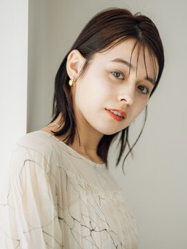ミルコ 東川口店(milco) 大人可愛いニュアンスミディアムヘア/前髪カットシースルー