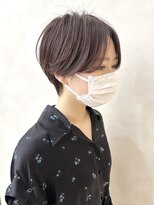 ショート/ショートボブ/ ハンサムショート/センターパート/岩崎