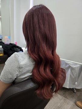 グランディールヘアデザイン(grandir hairdesign) プルエクステ/レッド/ロングヘア/千葉