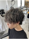 ツイストスパイラルパーマハイライトメッシュカラー新潟万代