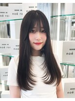 ノエロク 岐阜(noe rok) グレーブラック韓国風レイヤースタイル10代20代