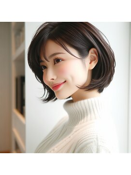 ヘアーズ ベリー 四条畷店(hairs BERRY) 大人可愛いマッシュショートボブウルフカット30代40代50代