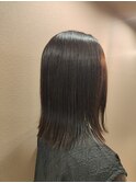パツっとスタイル/肩下カット/外ハネスタイル/外ハネミディアム