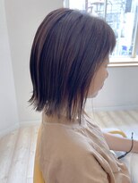 モリオ フロム ロンドン 成増店&nbsp;【morio成増/児玉】切りっぱなし外ハネ　アッシュブラウン