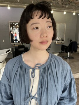 シーク(seek) 【seek菜月】オン眉ミニボブ【長野 松本】