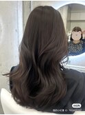 透明感のあるダークブラウン/網紅ヘア
