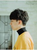 enne/マッシュショート/メンズパーマ