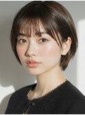 ショートヘア/ココアベージュ/小顔/髪質改善/ダークアッシュ越谷