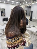 ディジョン(Dijon)&nbsp;韓国顔まわりレイヤーカットグレージュオリーブベージュブラウン