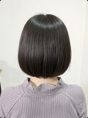30代40代ショート白髪染めグレイカラーボブ艶栄名駅伏見丸の内