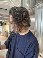 シェノンエクラ(CHAINON. eclat)&nbsp;CHAINON eclat. ハイライト×パーマメンズスタイル【博多/住吉】