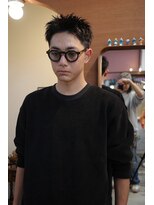 エディ(Edy)&nbsp;メンズスパイキーショート刈り上げ眉毛カットジェットモヒカン