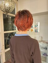 ロライマ 代官山(roraima)&nbsp;くせ毛ショート　マッシュウルフ アプリコットオレンジ