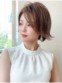 レイヤーショートボブ上品シルエットのミニショート【浦和】