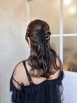 ジールサロン つくば本店 ハーフアップ アレンジ