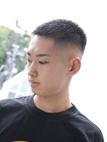 メッツ 原宿(METS) MEN'S/クロップ×ハイフェード/短髪/黒髪