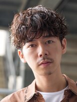 フィフス 大分(fifth)&nbsp;大分シャドウパーマメンズカットラウンドマッシュツーブロック