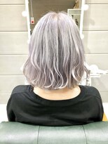 デイズ(days)&nbsp;Aラインスリークボブワンレングス　パープルアッシュカラー