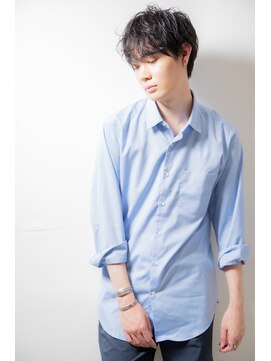 ハルハナ(haruhana) くせ毛風パーマソフトツーブロックショート【倉敷】