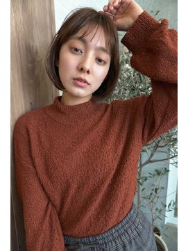 ピークス(PEAKS) ボブレイヤーショートひし形ボブ前下がりレイヤーボブハイライト