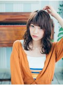 セミウェットウェーブ♪大人かわいい♪フリンジウェーブ