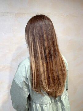 アンククロス 表参道(ANKH CROSS) ブリーチ無し エクステで作るハイライト