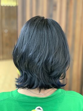 クオリス 上板橋店(QUALIS) くびれひし形外ハネワンカール　暗髪/黒髪/濡れ髪　ブルージュ