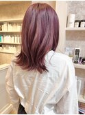 福山市美容室Caary ブリーチカラー フレッシュピンクカラー