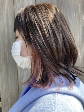 オネスト 北習志野店(onest) ショコラベージュ×ビタミンカラー.ミディアムヘア[北習志野駅]