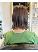 切りっぱなしボブ