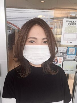 マリーインターナショナル 浦添店(MARIE INTERNATIONAL) くびれレイヤーベージュミディアムレイヤー