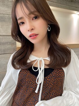 アイヴィ 表参道(IVY) シースルーバング内巻きセミロング【肥田亜沙美】