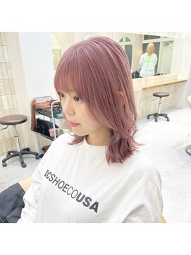 ロンドシェリ 仙台(Lond Cheri) ピンクベージュ/ケアブリーチ/ダブルカラー/ハイトーン/韓国