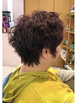 ドゥ スタイル 三国ヶ丘店(Duex Style) アバンギャルドウェーブパーマ×イルミナカラー×ベリーショート