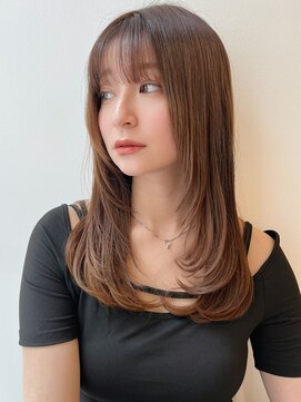 シティーバイローウェ 表参道(City/louwe) テラコッタ/流れるレイヤー/簡単スタイリングヘア