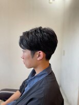 メンズカット バイ ソイクフ(メンズカット by SOY-KUFU) ダークアッシュMEN'S HAIRカルマパーマアッシュブラック