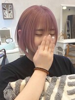ミルティ(Myrtille)&nbsp;ミルティ☆フェイスレイヤー切りっぱなしボブ×ペールピンク