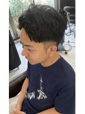 クセを活かしたショートアップバング/眉カット 錦糸町北口