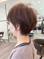 ビューエヒメ(VIEW EHIME)&nbsp;小顔カットショートボブ大人可愛いアッシュオリーブ