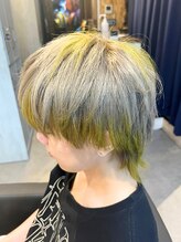 ファブ(fab) デザインカラー/裾カラー/ポイントカラー/イエローベージュ