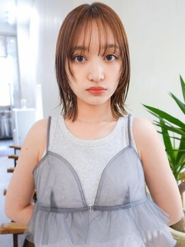 ミンクス 青山店(MINX) 鎖骨ボブ顔まわりレイヤー