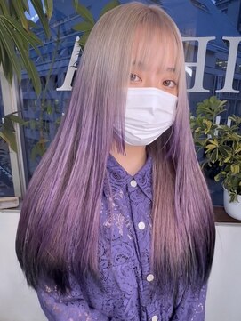 イエナ 渋谷(IENA) ルーツカラー　パープルカラー　デザインカラー