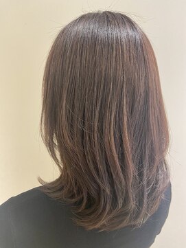 ノーブル 白金台店(Noble by PROGRESS) ミディアムレイヤー/縮毛矯正[セミディ/シアーカラー]