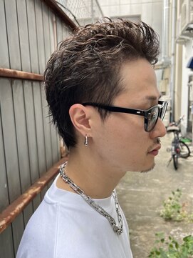 スワッグバーバースタジオ(SWAG BARBER STUDIO) 無造作ピンパーマ