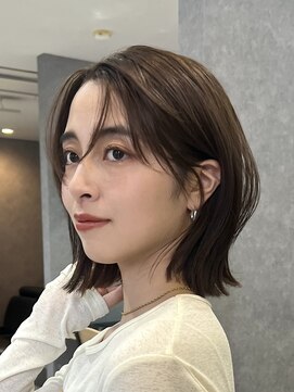 ラボヌールヘアーノーブル 新越谷店(La Bonheur hair noble) 切りっぱなしボブエアリーロング美髪ピンクブラウン