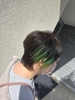 ゴットラトゥール(GOTTO LATOUR)&nbsp;ショート/マレットヘア/インナーカラー/恐竜カラー