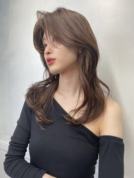 コト 福井大和田店(coto) 福井　大和田　韓国ヘア　顔まわりレイヤー　アッシュブラウン